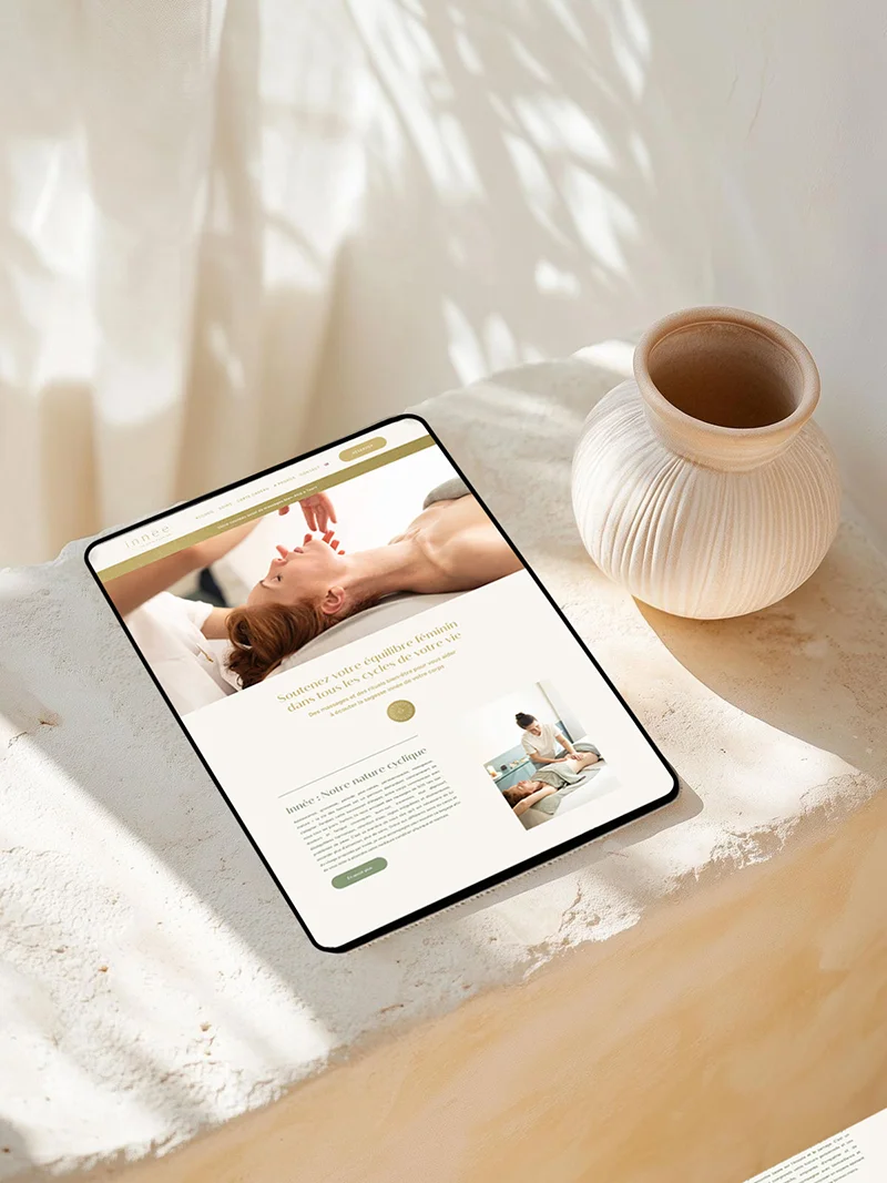 conception site web thérapeute bien-être