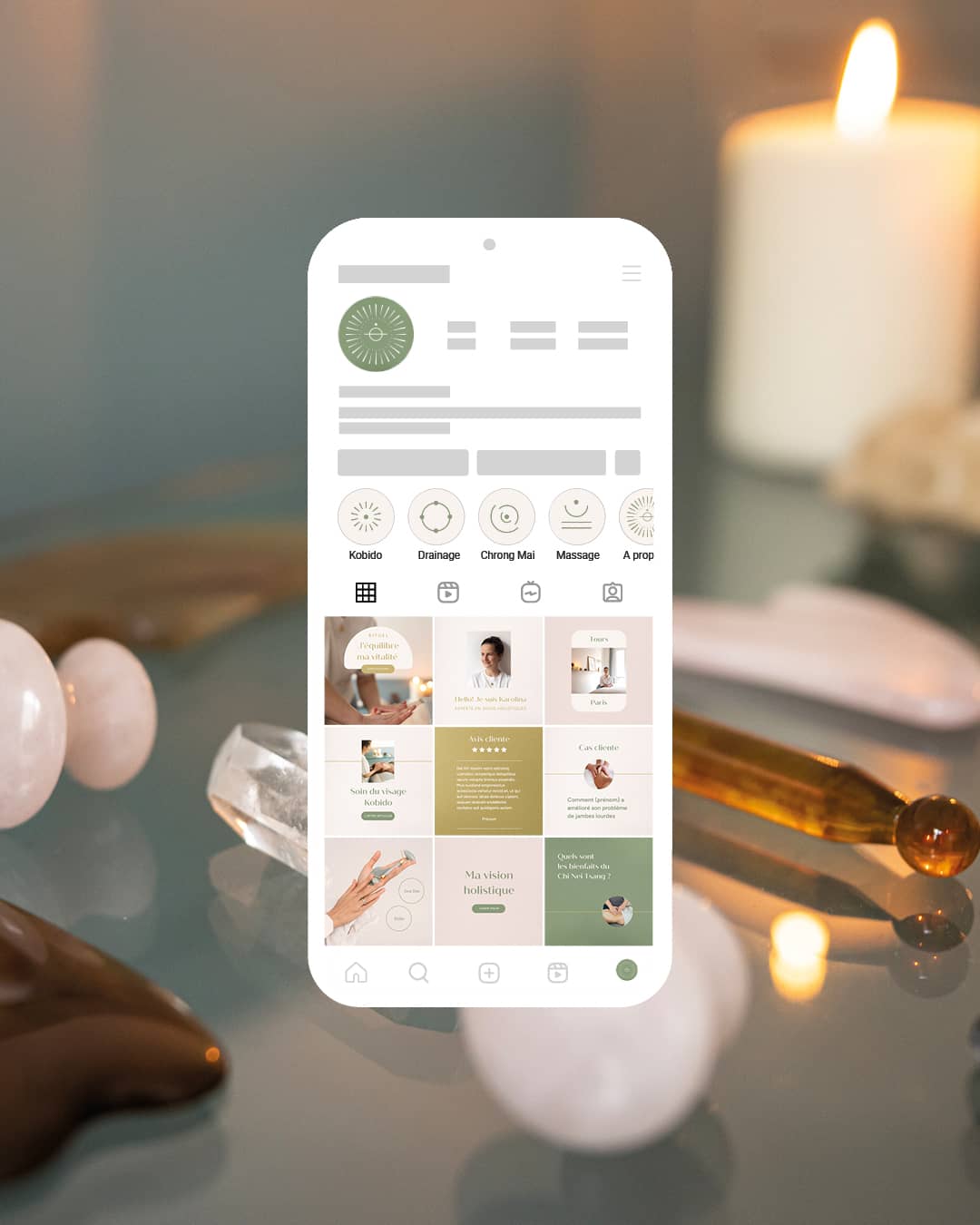 templates instagram holistique