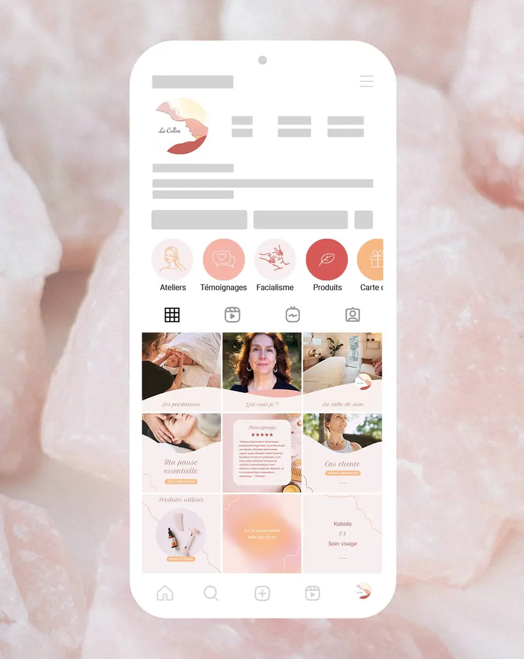 templates instagram thérapeute âme