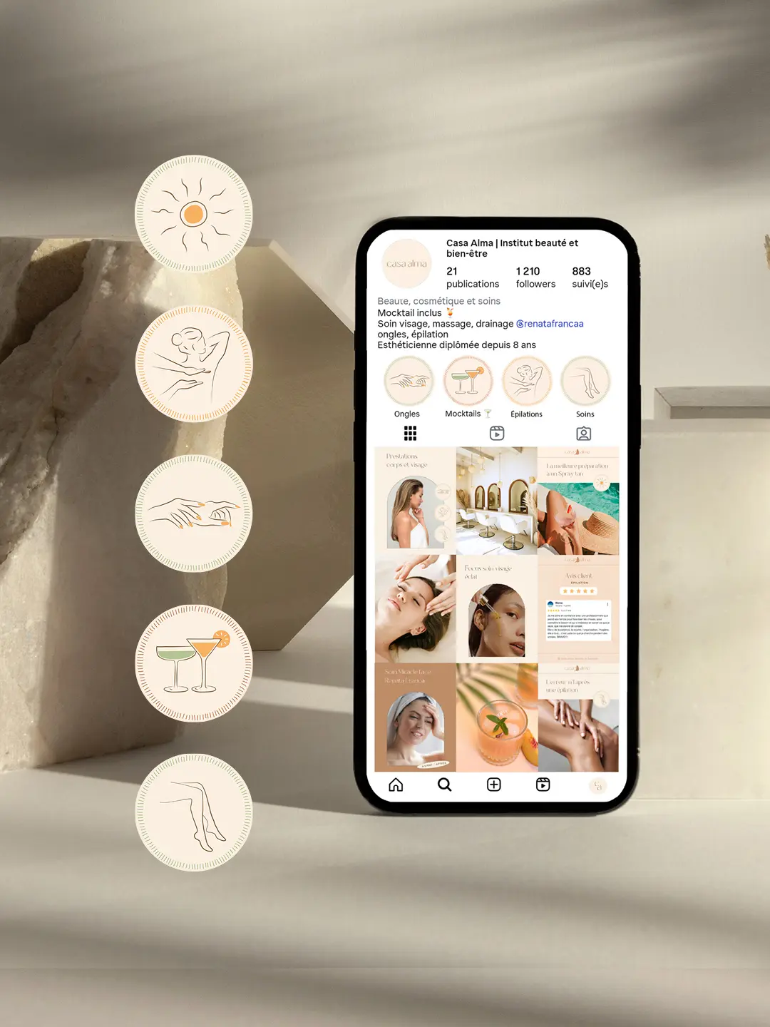 templates-instagram-maison-beauté templates Canva holistique