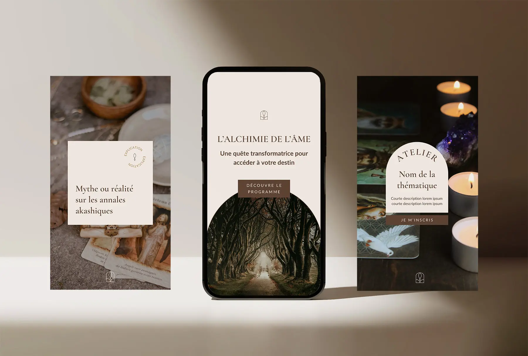 templates instagram thérapeute holistique