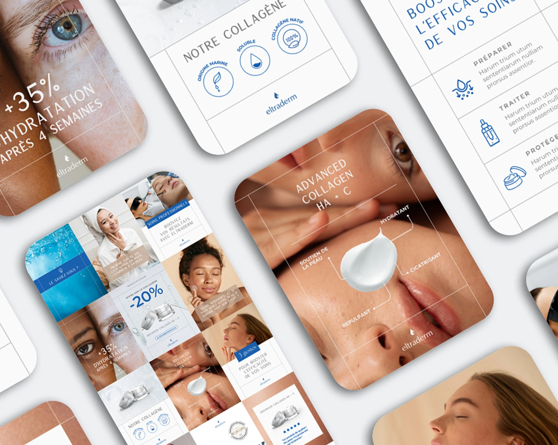 templates instagram marque beauté communication visuelle thérapeute