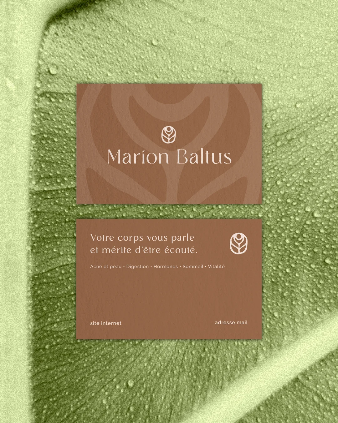 identité de marque masseuse