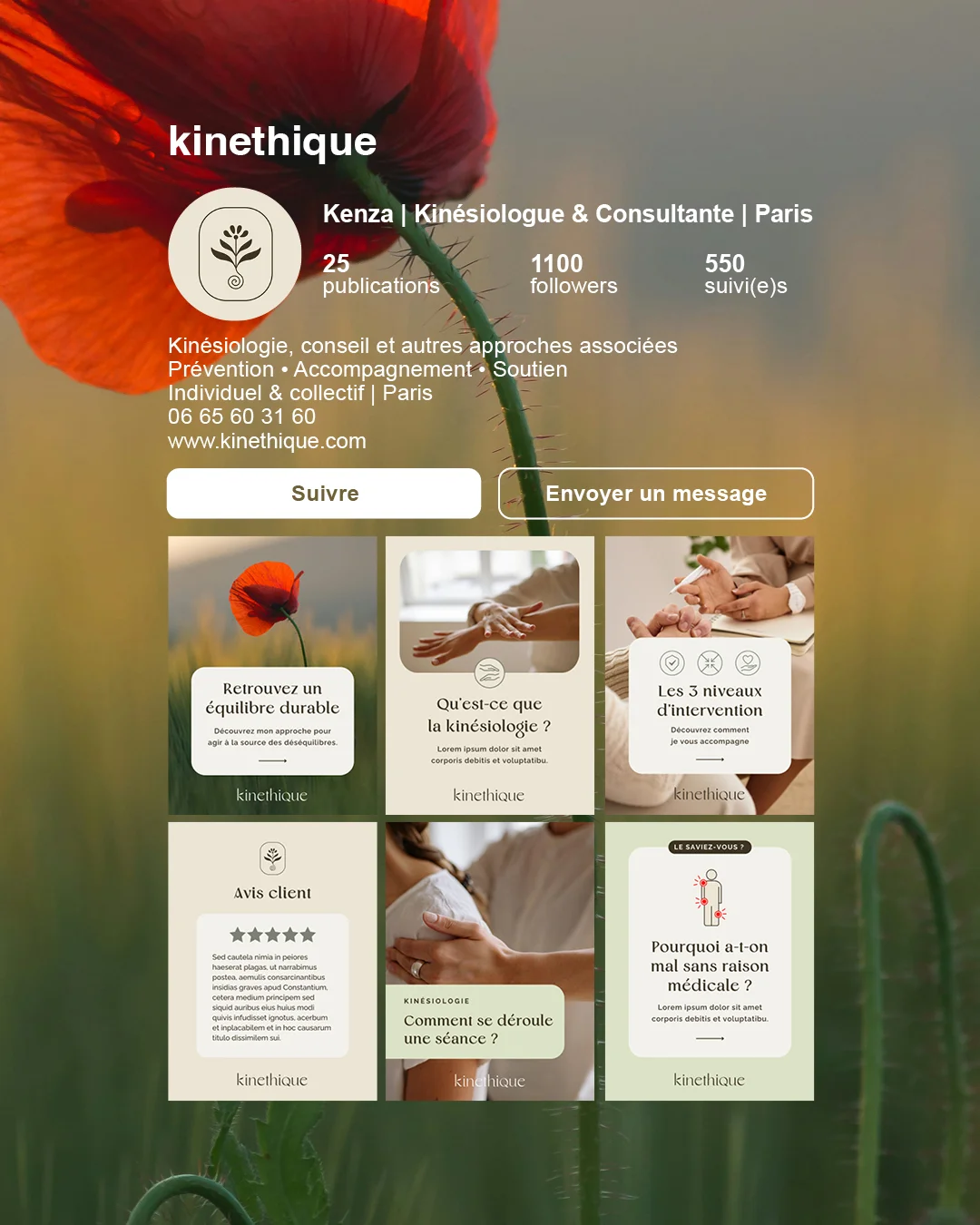 identité de marque masseuse