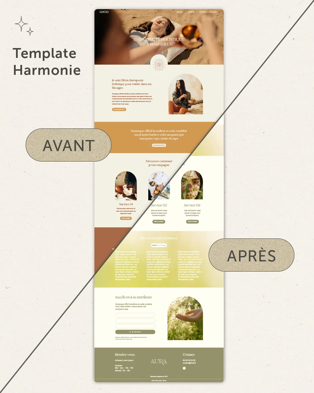 template site thérapeute